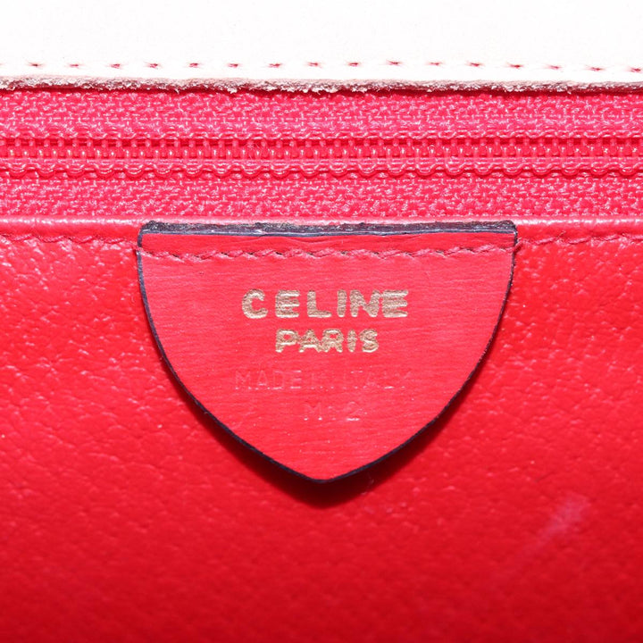 Celine Hand Bag Suede Beige Auth 78321