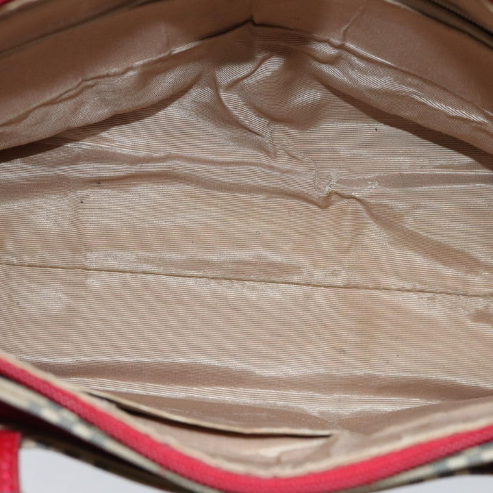 BurberrySs Nova Check Hand Bag Canvas Beige Auth 78335