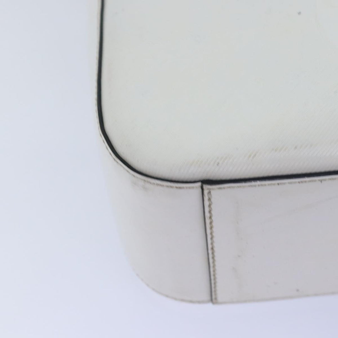 Celine Hand Bag PVC Leather White Auth 78426