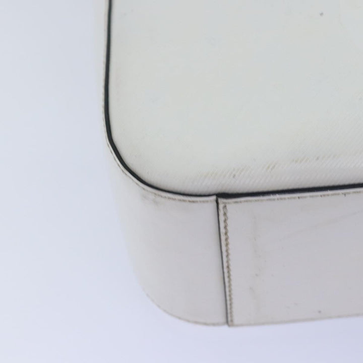 Celine Hand Bag PVC Leather White Auth 78426