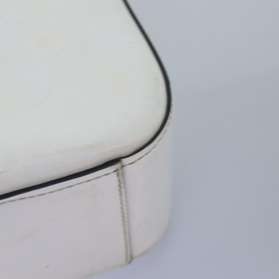 Celine Hand Bag PVC Leather White Auth 78426