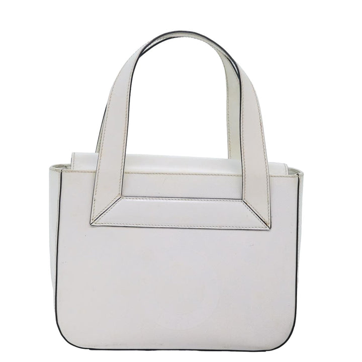 Celine Hand Bag PVC Leather White Auth 78426