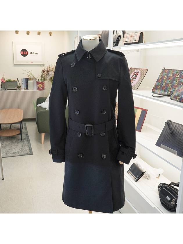 Burberry Harbon Long Trench Coat Black