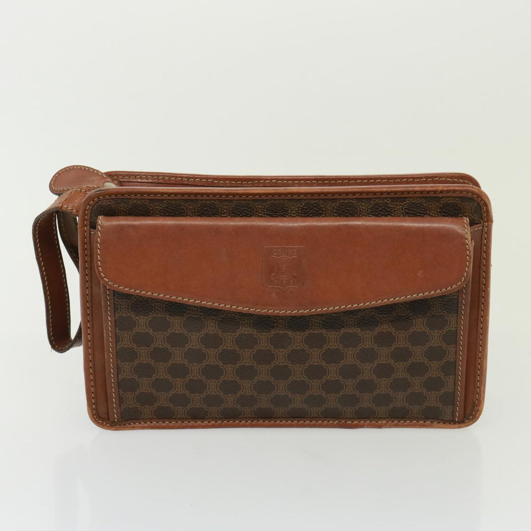 Celine Canvas Clutch Bag 2Set Brown Auth 78513