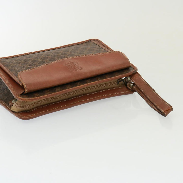 Celine Canvas Clutch Bag 2Set Brown Auth 78513