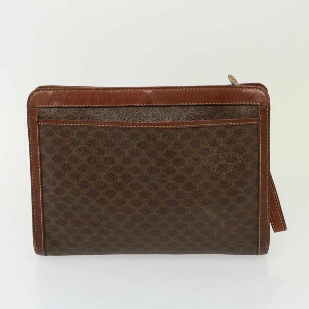 Celine Canvas Clutch Bag 2Set Brown Auth 78513