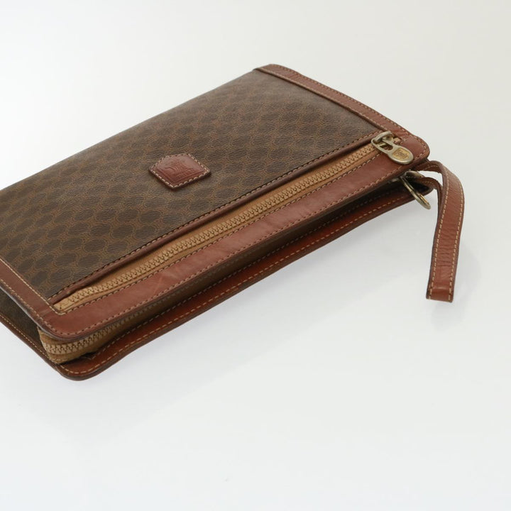 Celine Canvas Clutch Bag 2Set Brown Auth 78513