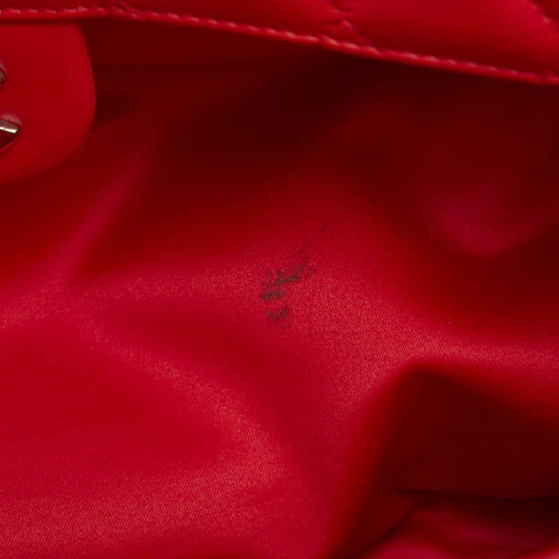 Top Quality Chanel Coco Chain Matrasse Chain Shoulder Bag Tote Red Silver Leather  Chanel