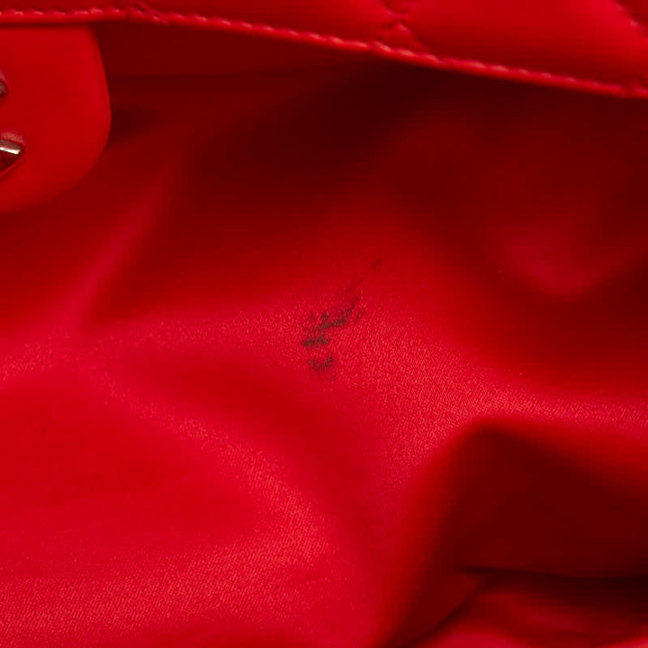 Top Quality Chanel Coco Chain Matrasse Chain Shoulder Bag Tote Red Silver Leather  Chanel