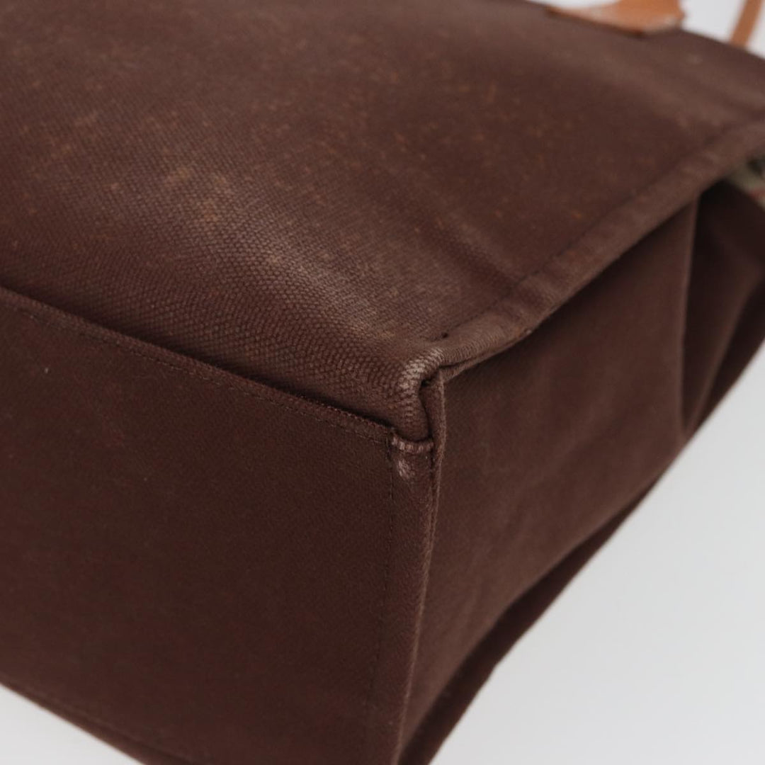 Burberry Nova Check Tote Bag Canvas Beige Brown Auth 78542