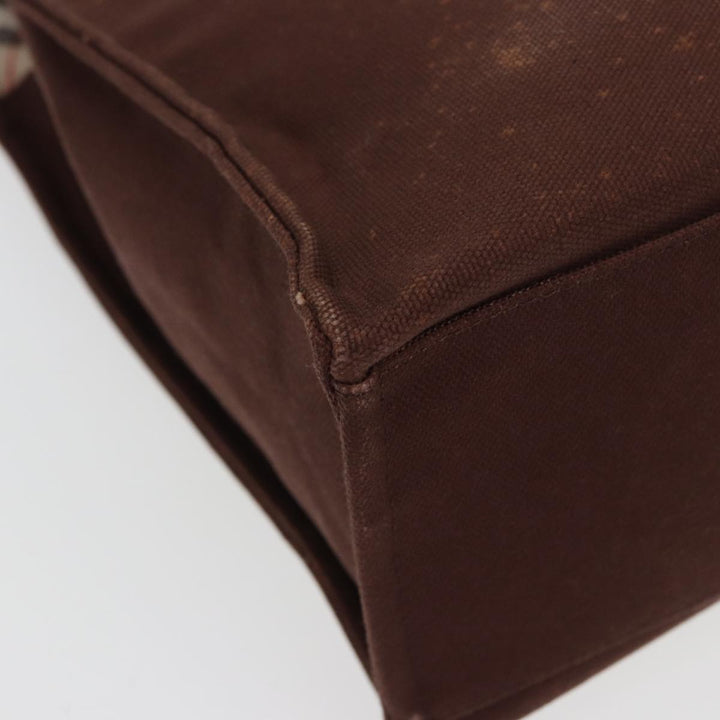 Burberry Nova Check Tote Bag Canvas Beige Brown Auth 78542