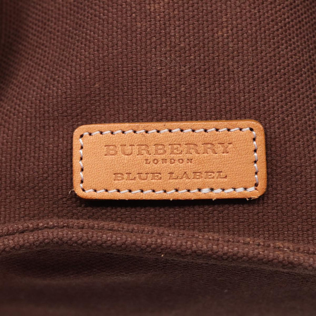 Burberry Nova Check Tote Bag Canvas Beige Brown Auth 78542