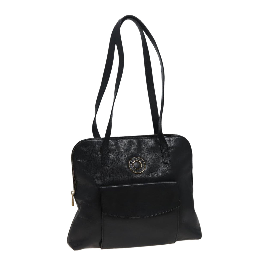 Celine Shoulder Bag Leather Black  78547