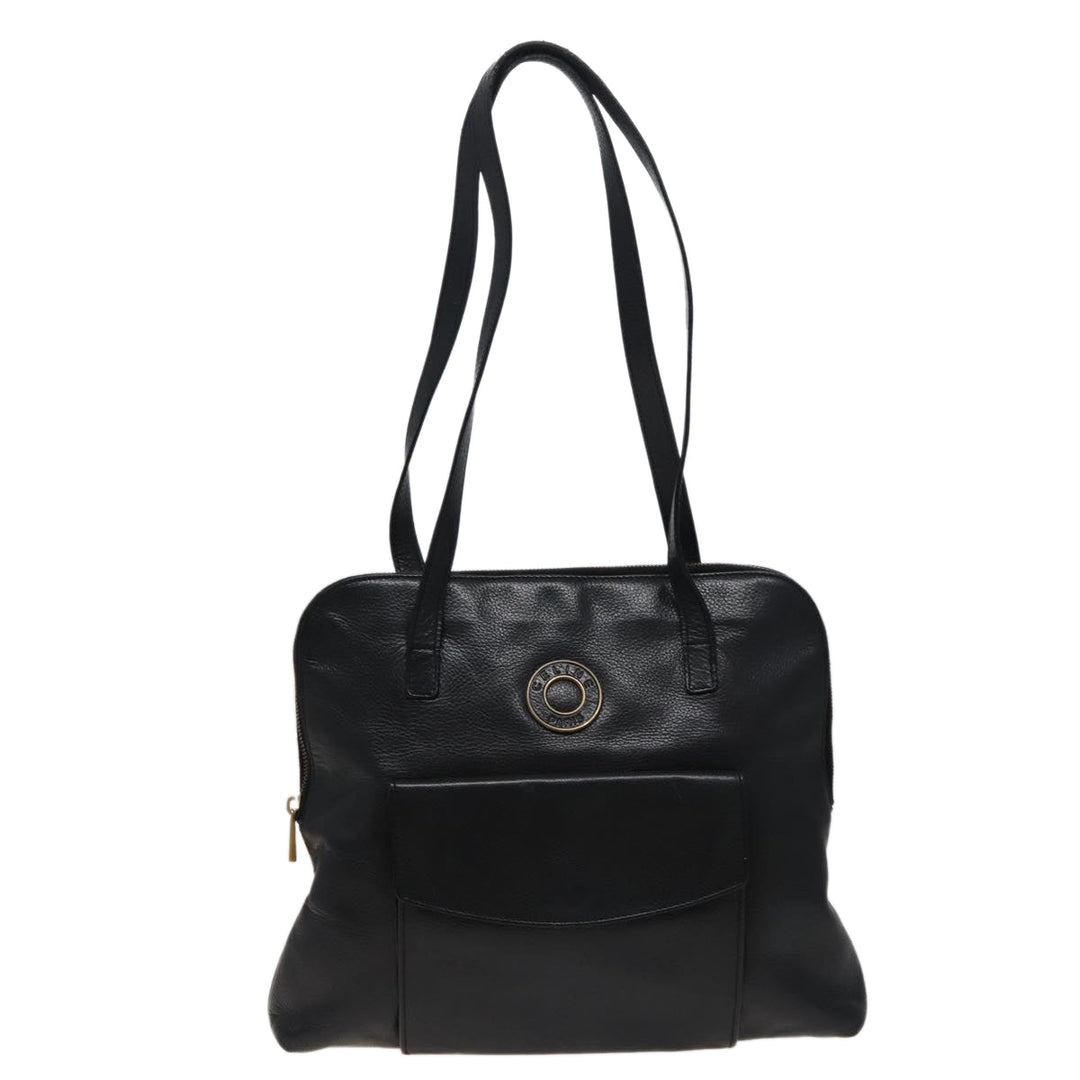 Celine Shoulder Bag Leather Black  78547