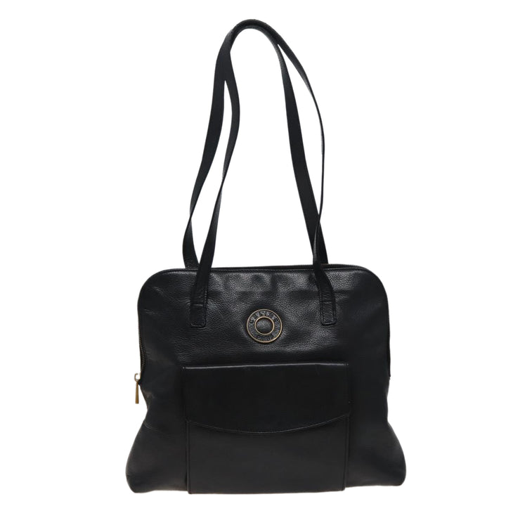Celine Shoulder Bag Leather Black  78547
