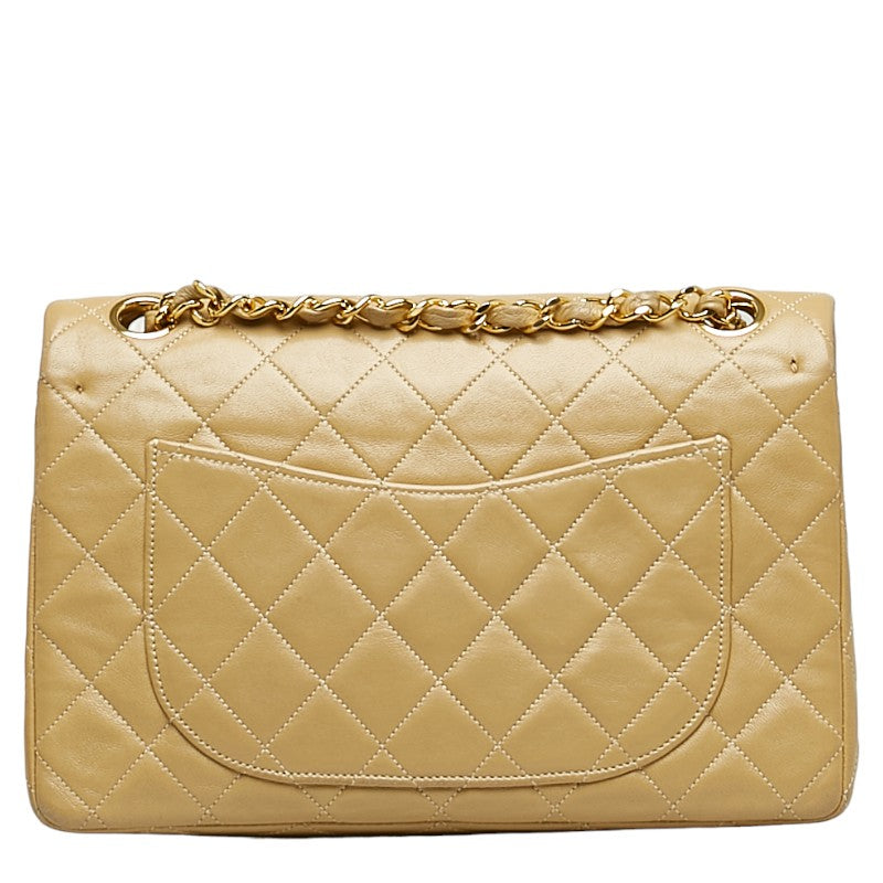 Top Quality Chanel Matrace 23 Cocomark Double Flap Gold  Chain houlder Bag Beige   CHANEL