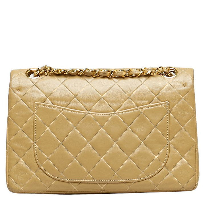 Top Quality Chanel Matrace 23 Cocomark Double Flap Gold  Chain houlder Bag Beige   CHANEL