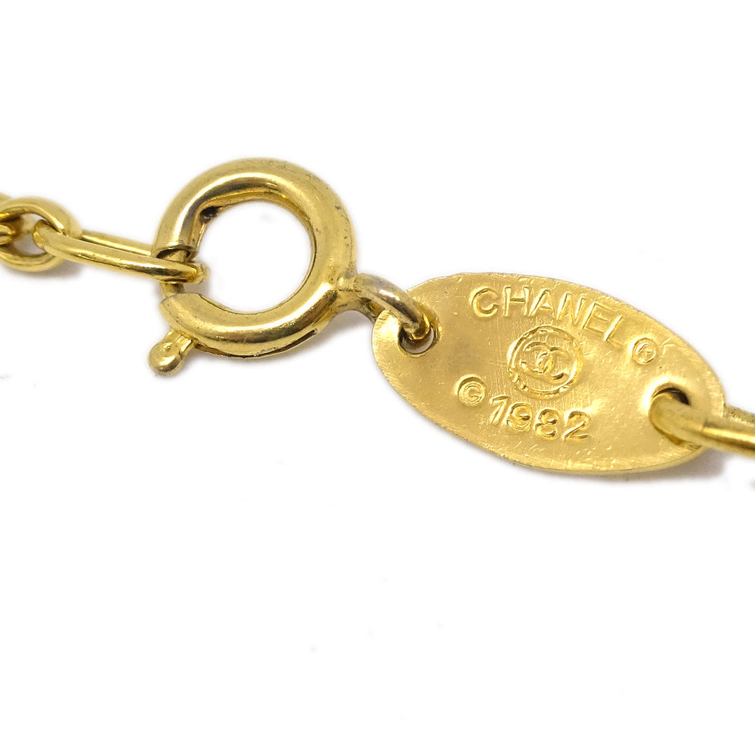 Top Quality Chanel Gold Chain Necklace 1982