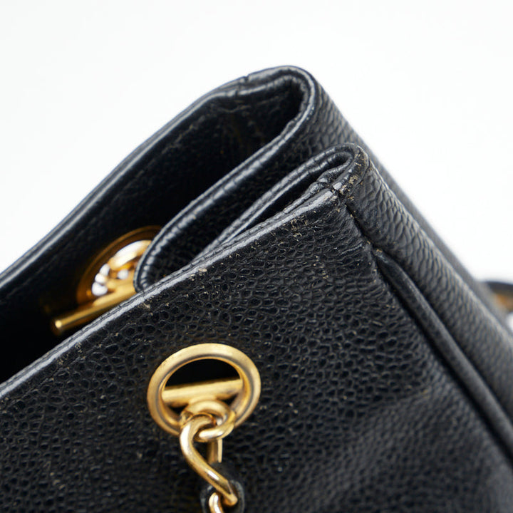 Top Quality Chanel Coca-Cola Handbags Black Gold Matt Caviar   Chanel