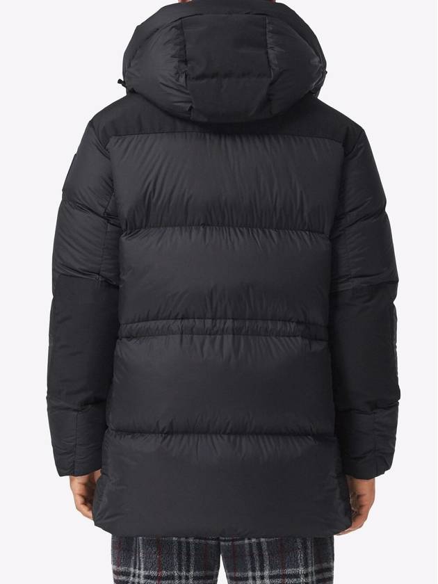 Burberry Logo Applique Nylon Padding Black