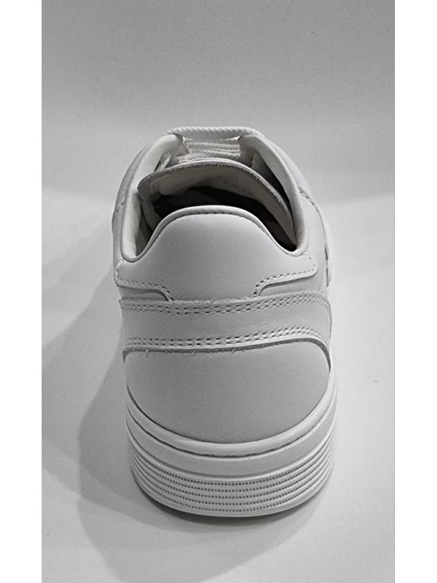 CC Logo Calfskin Low Top Sneakers White Chanel