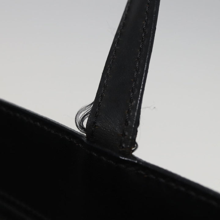 Celine Macadam Canvas Tote Bag PVC Black Auth 78829