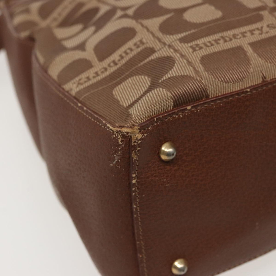 BurberrySs Shoulder Bag Canvas Brown Auth 78848