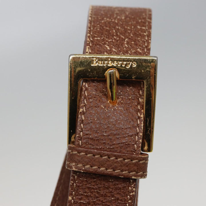 BurberrySs Shoulder Bag Canvas Brown Auth 78848