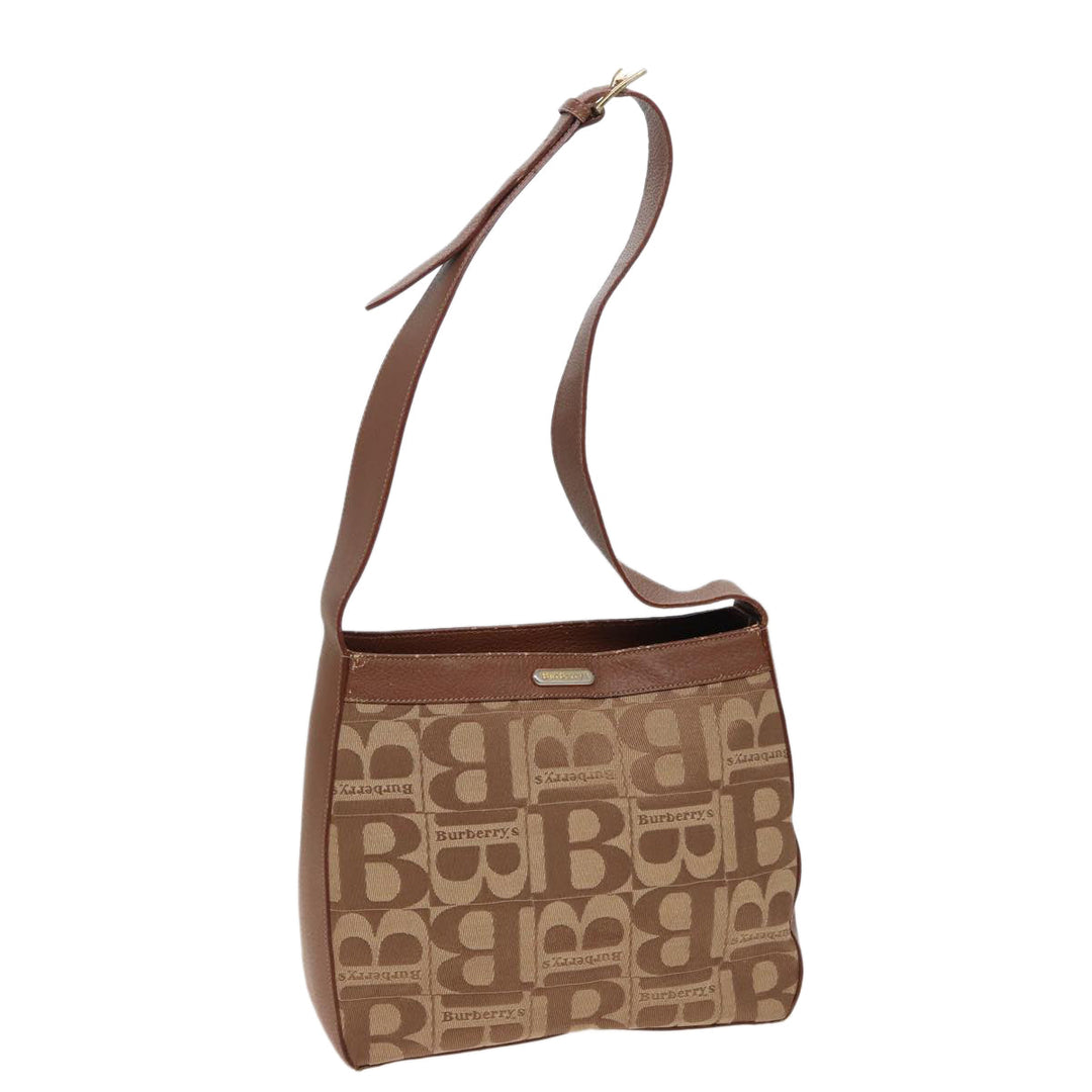 BurberrySs Shoulder Bag Canvas Brown Auth 78848