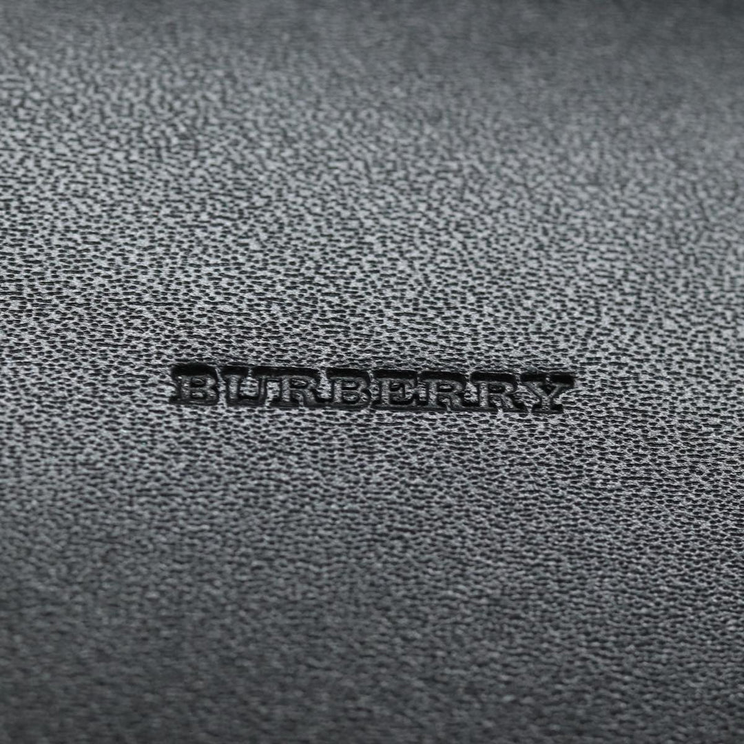 Burberry Nova Check Shoulder Bag Suede Beige Black Auth 78849