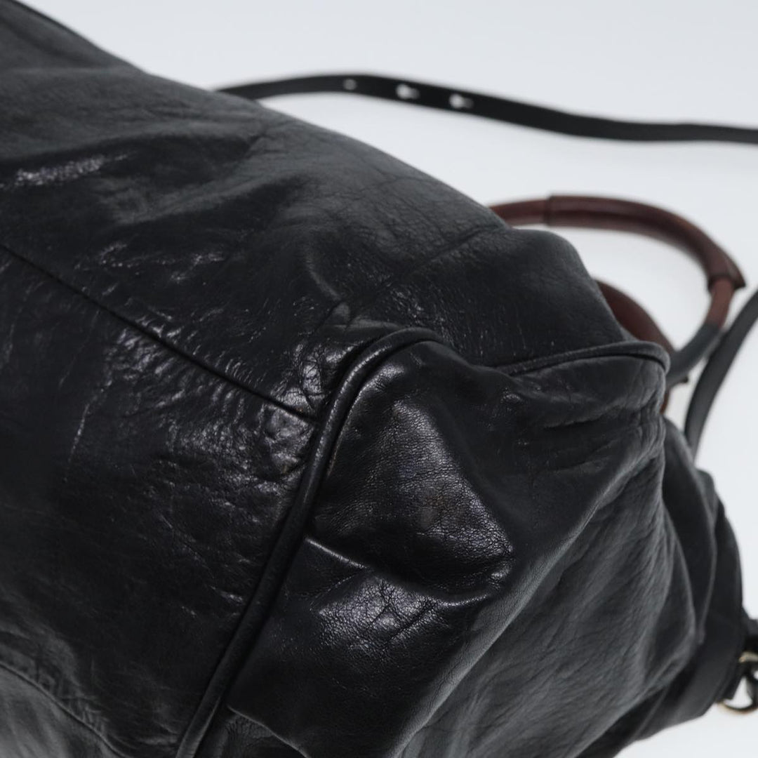 Chloe Etel Hand Bag Leather 2way Black 78862