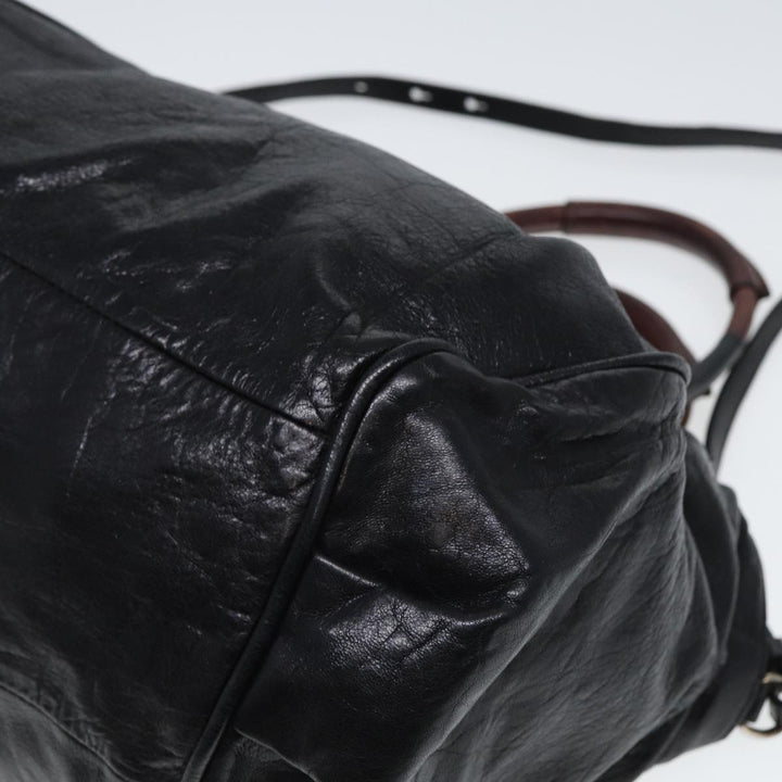 Chloe Etel Hand Bag Leather 2way Black 78862