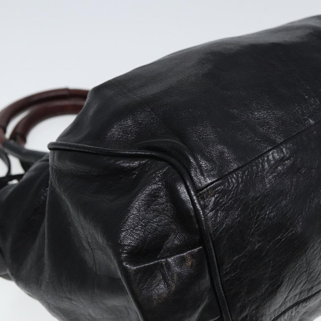 Chloe Etel Hand Bag Leather 2way Black 78862