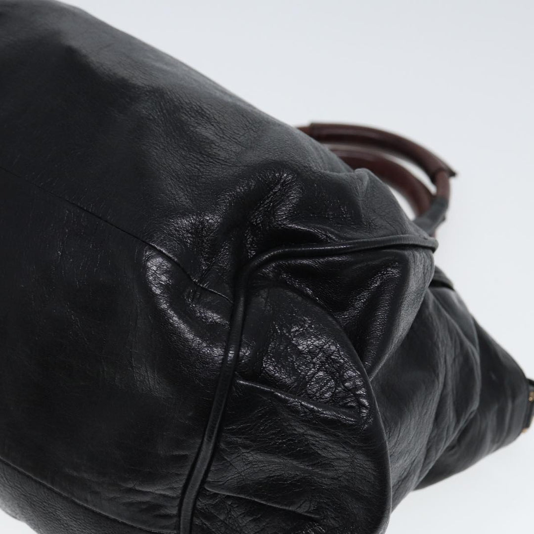 Chloe Etel Hand Bag Leather 2way Black 78862