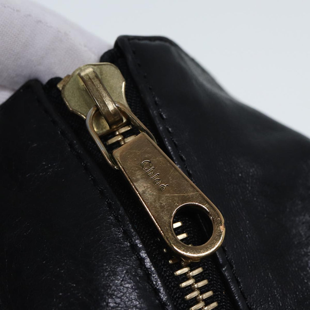 Chloe Etel Hand Bag Leather 2way Black 78862