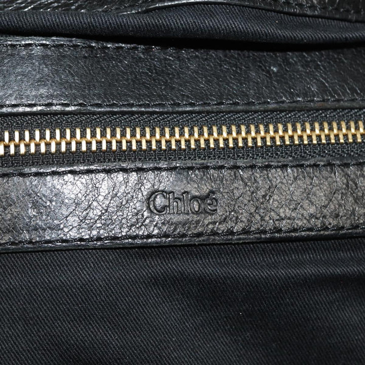 Chloe Etel Hand Bag Leather 2way Black 78862