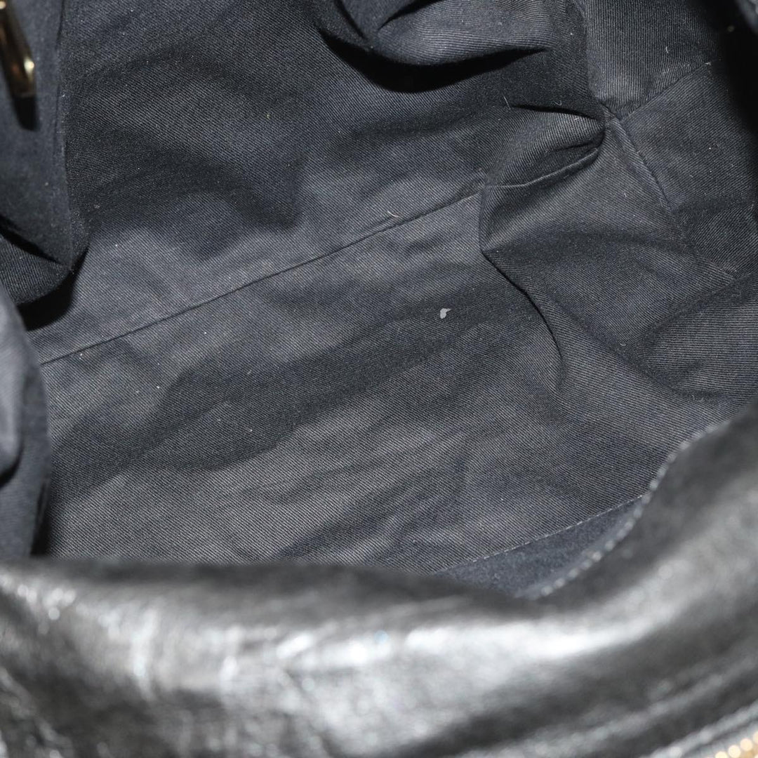 Chloe Etel Hand Bag Leather 2way Black 78862
