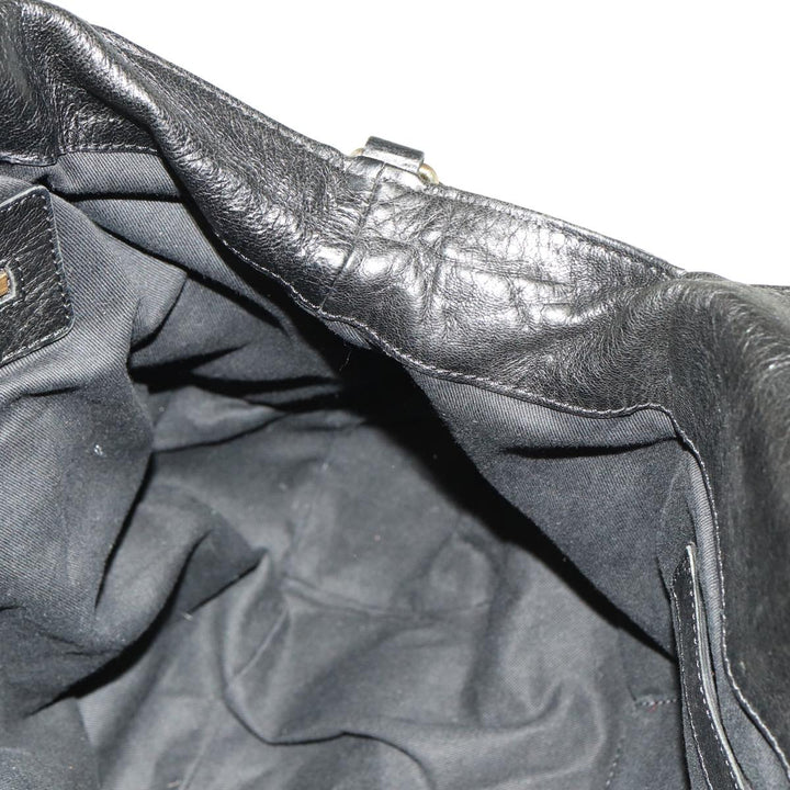 Chloe Etel Hand Bag Leather 2way Black 78862