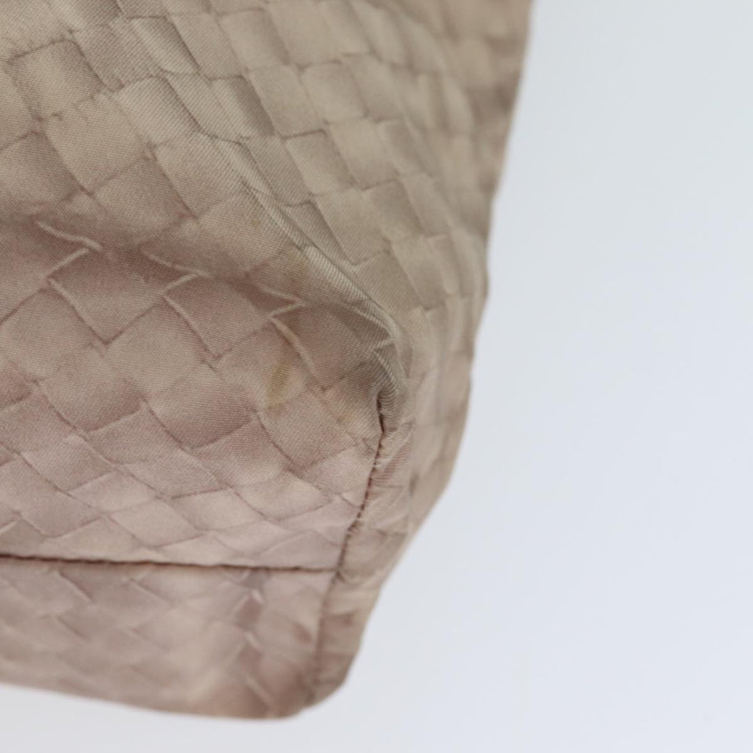 Bottega veneta Tote Bag Nylon Beige Auth 78910