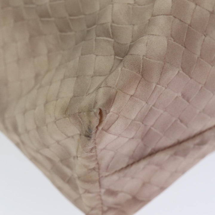 Bottega veneta Tote Bag Nylon Beige Auth 78910