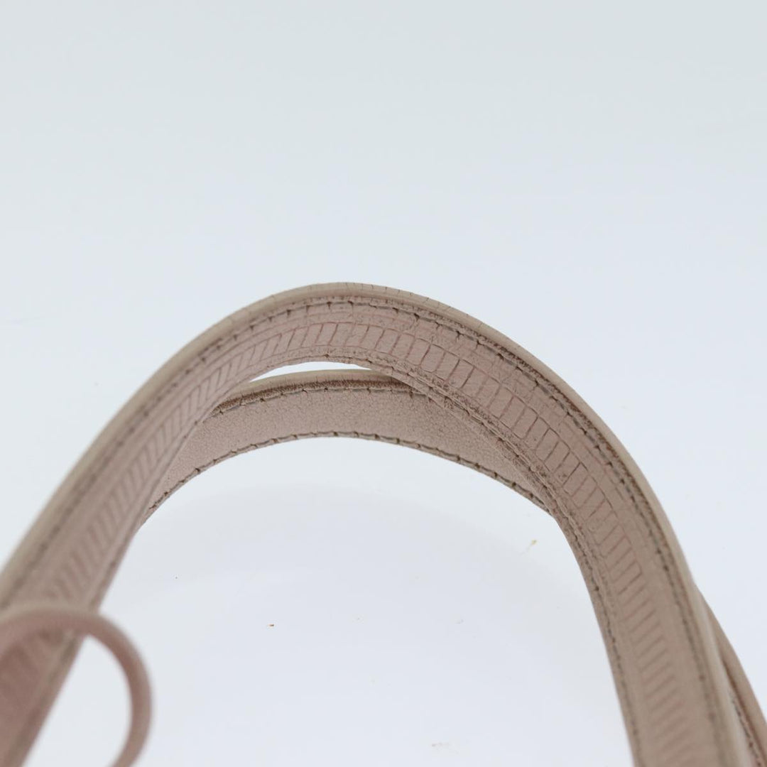 Bottega veneta Tote Bag Nylon Beige Auth 78910