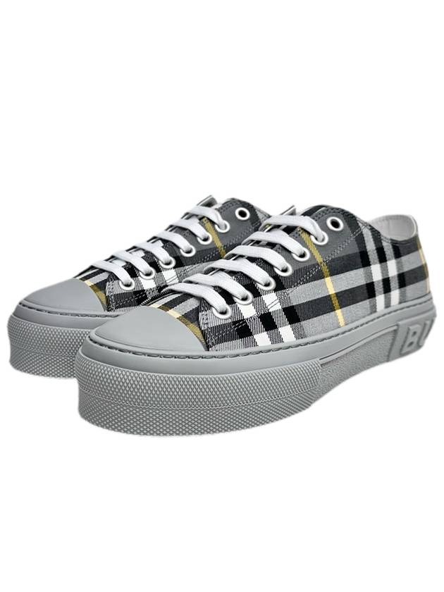 Top Quality Burberry Vintage Check Cotton Low Top Sneakers Grey