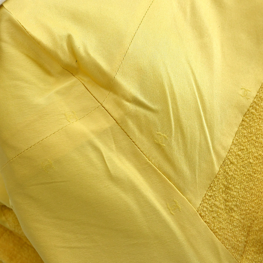 Top Quality Chanel Single Breasted Jacket Yellow 99C #40