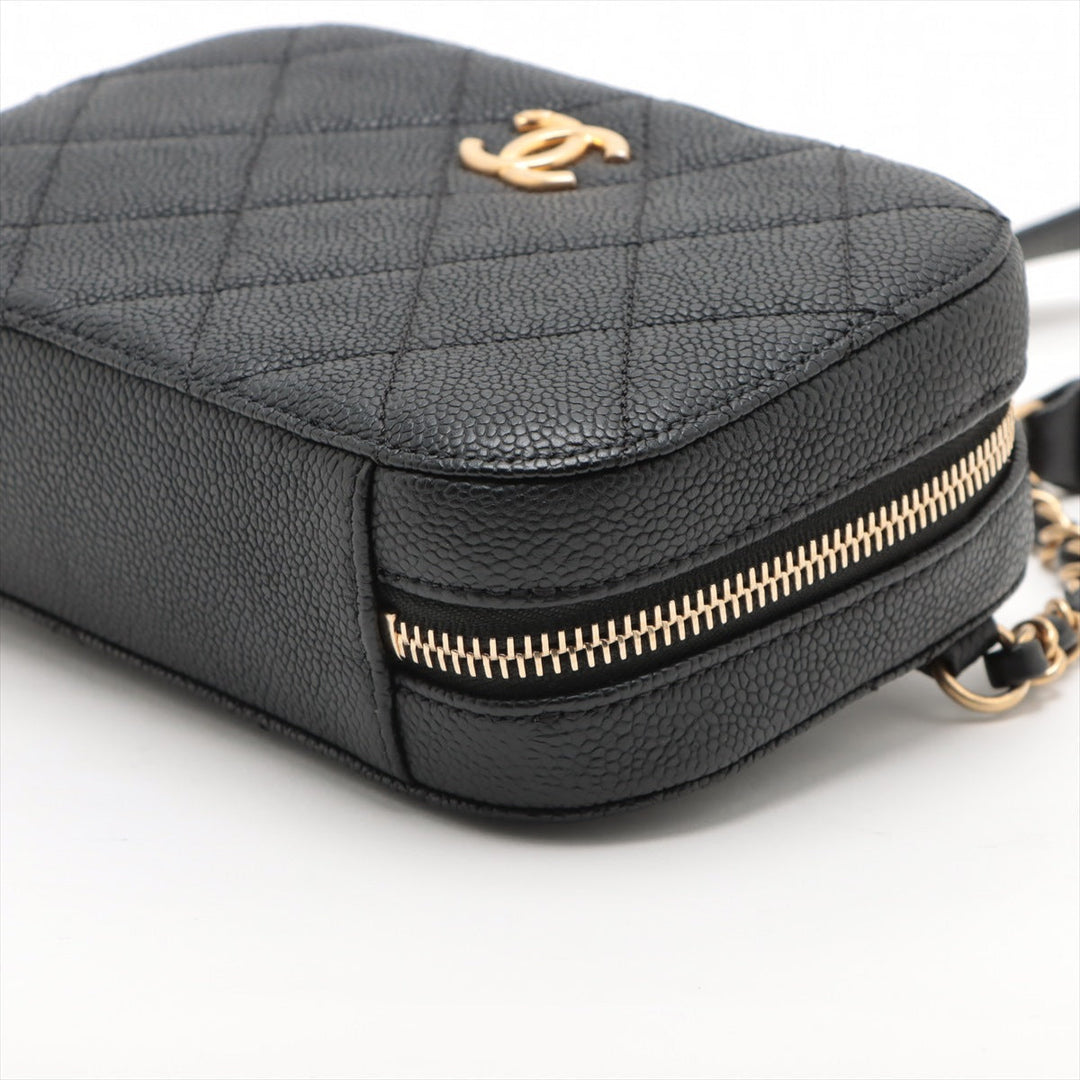 Top Quality Chanel Matrasse Cavia S Waist Pouch Black Gold  28th