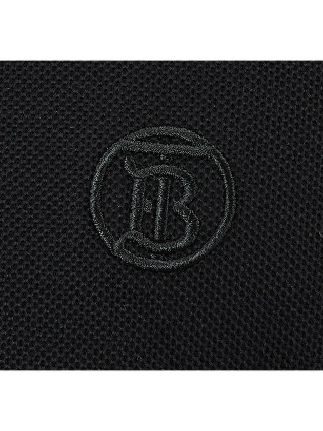 Burberry Men's Eddie Embroidered Logo Polo Shirt Black