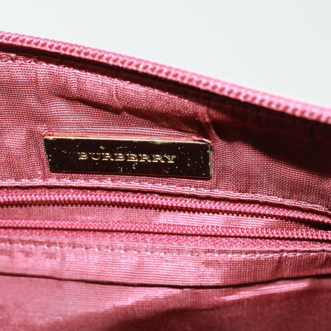 Burberry Nova Check Shoulder Bag Canvas Beige Auth 79107