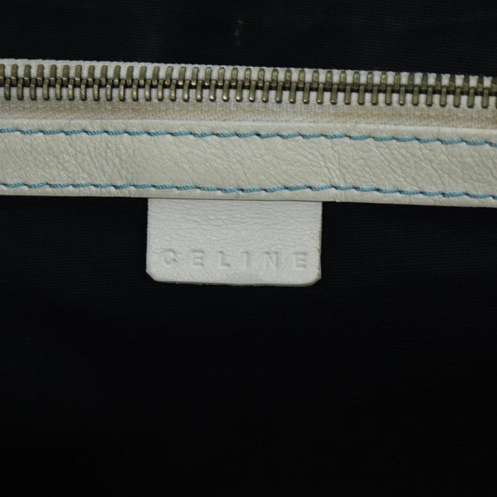 Celine Hand Bag Suede Blue Auth 79185