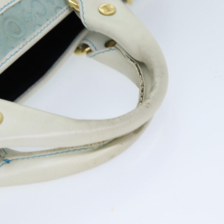 Celine Hand Bag Suede Blue Auth 79185