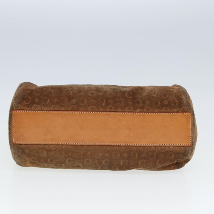 Celine C Macadam Canvas Hand Bag Brown Auth 79190