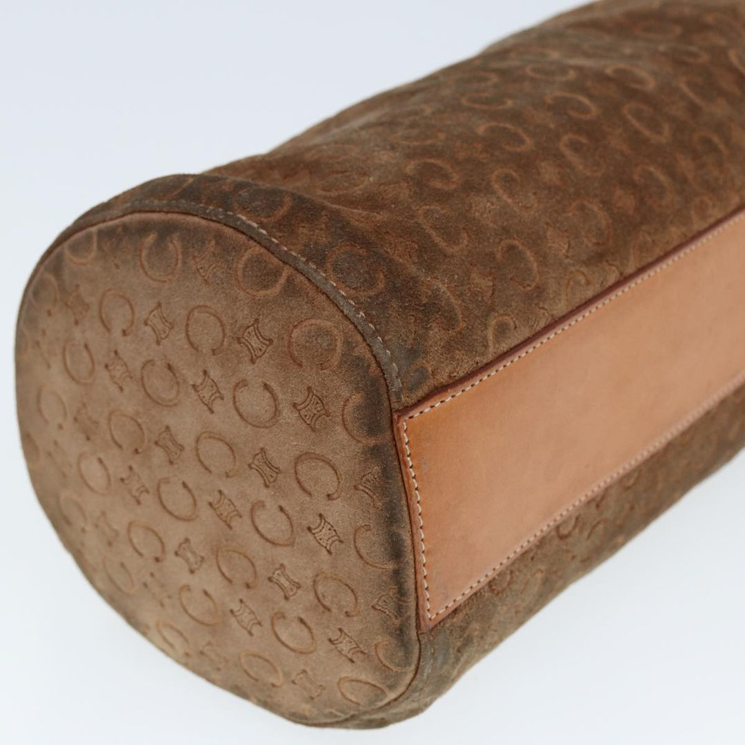 Celine C Macadam Canvas Hand Bag Brown Auth 79190